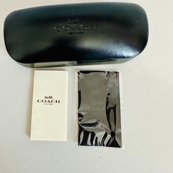 NEW COACH SHINY SILVER YELLOW CLEA GRADIENT LENS SUNGLASSES HC 7165 D 60MM - Picture 12 of 13